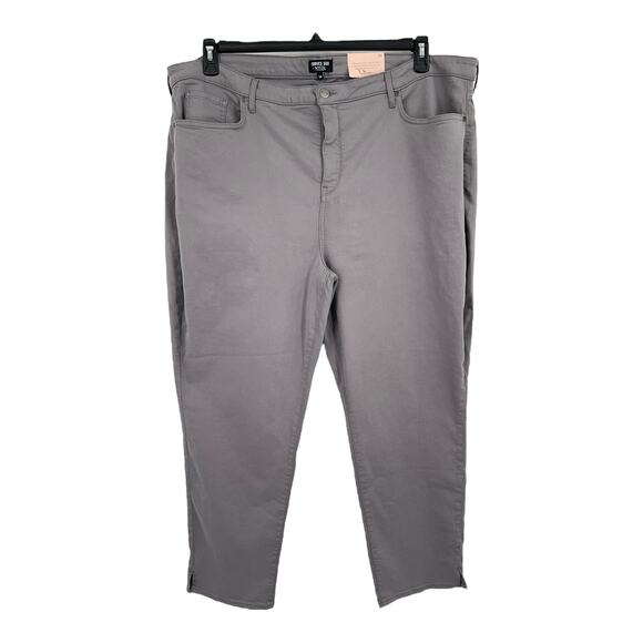 Curves 360 by NYDJ jeans slim straight leg ankle gray size 24 - Picture 1 of 4